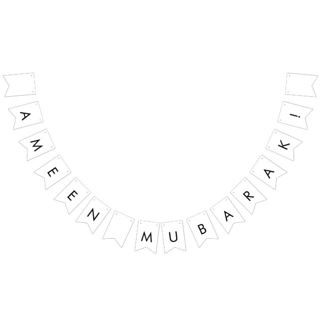 Banderole de fanion Pennant Ameen Mubarak (Tout)