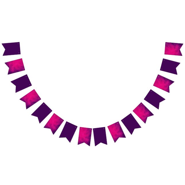 Banderole de fanions mélange Magenta Violet – Pers (Tout)