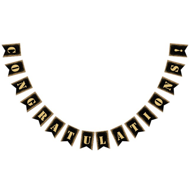 Banderole de fête de fiançailles moderne noir et o (Tout)