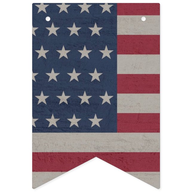 BANDEROLE DE FÊTE DU 4 JUILLET (Premier drapeau)