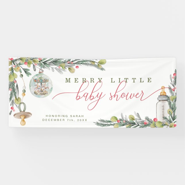Banderole de fête pour Baby Shower joyeuse (Horizontal)
