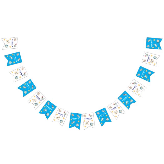 Banderole de fête sur le thème de l'espace avec fu (Tout)