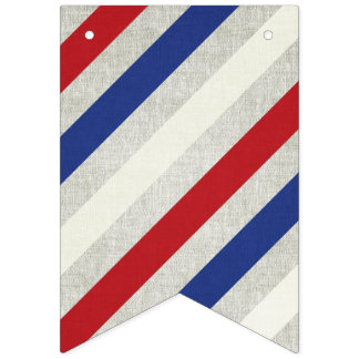 Banderole de la Fête de l'Indépendance rayée