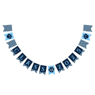 Banderole de la Marine Bleue Pawprint