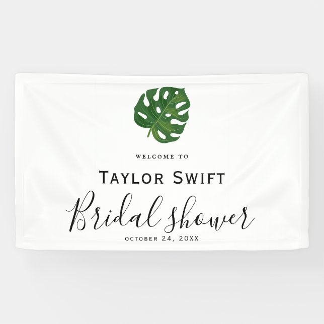 Banderole de Réception de Mariage aux Palmiers Tro (Horizontal)