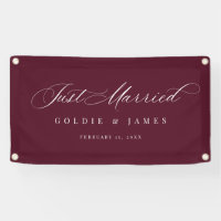 Banderole de voiture 'Just Married' pour décoratio