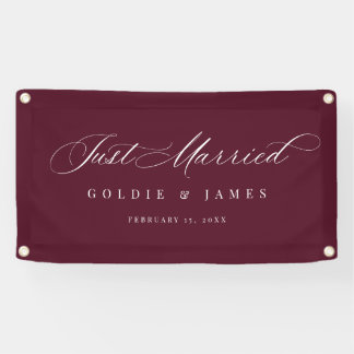 Banderole de voiture 'Just Married' pour décoratio