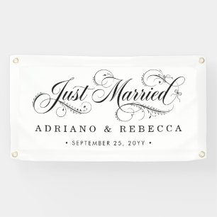 Banderole de voiture 'Juste Mariés'