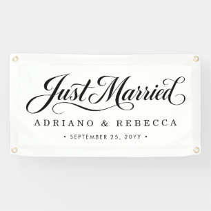 Banderole de voiture 'Juste Mariés'
