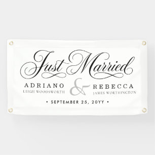 Banderole de voiture 'Juste Mariés'