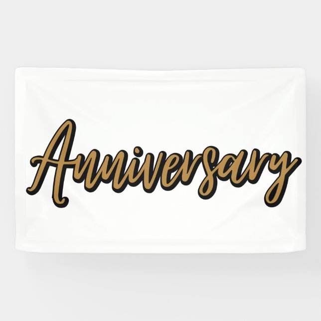 Banderole en vinyle 2,5x4 pour anniversaire de mar (Horizontal)