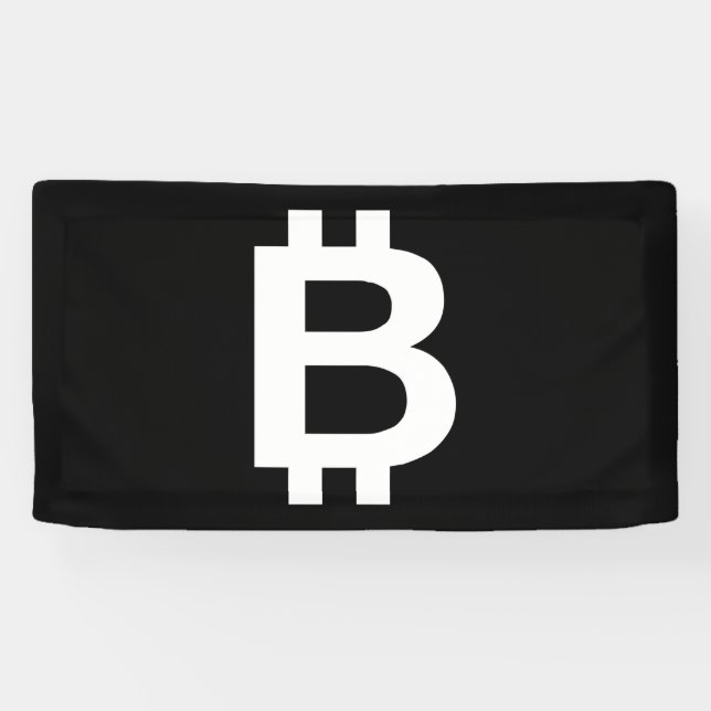 Banderole en vinyle Bitcoin B Cool 1.6x3 (Horizontal)