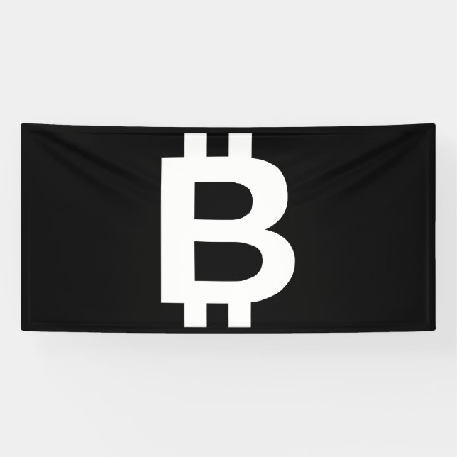 Banderole en vinyle Bitcoin B Cool 4x8 (Horizontal)