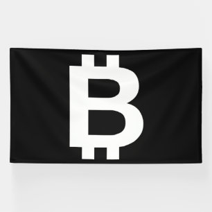 Banderole en vinyle Bitcoin B Cool 6x10