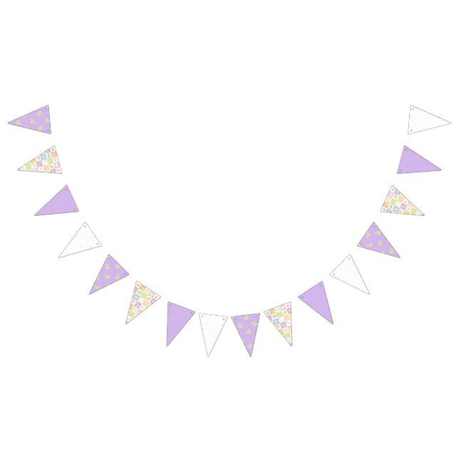 Banderole Guirlande Anniversaire Pastel (Tout)