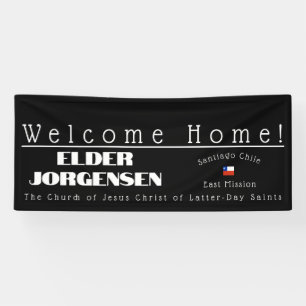 Banderole personnalisée de bienvenue aux missionna