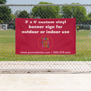 banderole personnalisée en vinyle pour usage extér