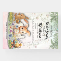 Banderole personnalisée pour un brunch de Pâques p
