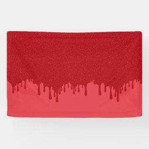Banderole personnalisée rouge tomate brillante eff