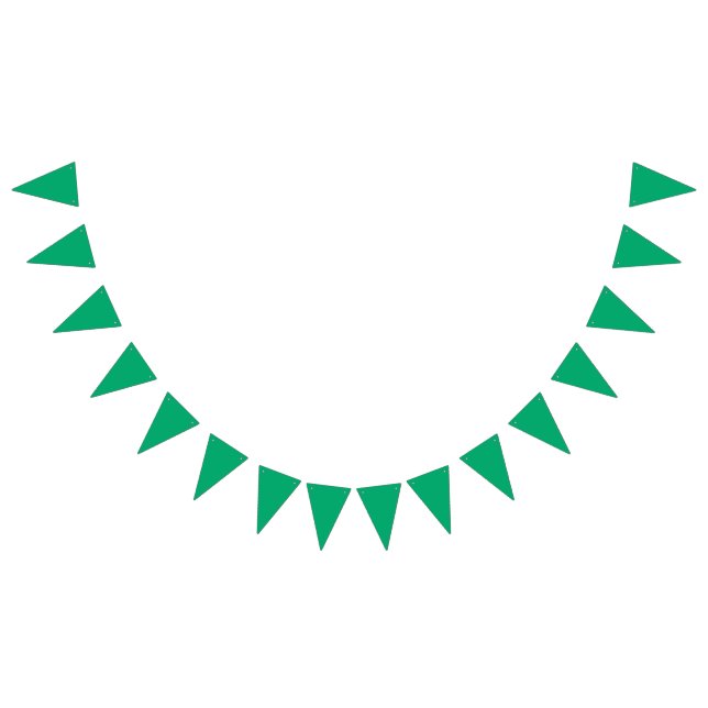 Banderole personnalisée verte émeraude (Tout)