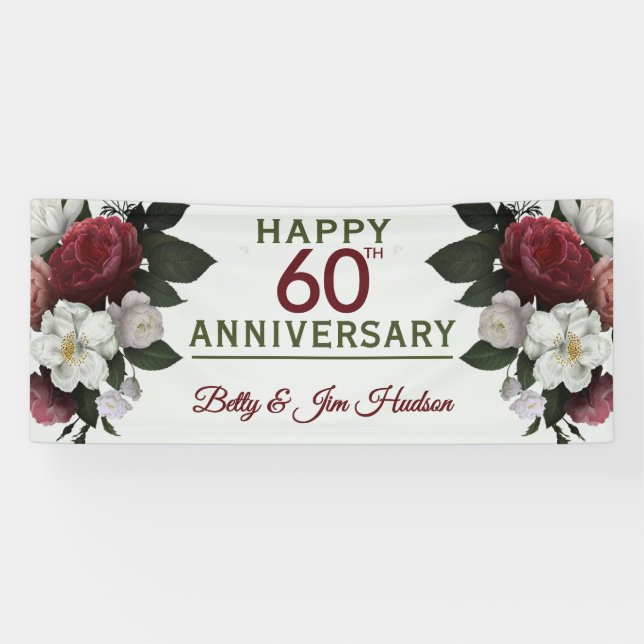 Banderole pour la fête du 60e anniversaire (Horizontal)