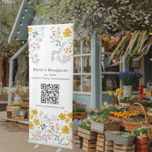 Enseigne personnalisée de stand de marché de fleur
