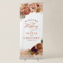 Fleurs de terracotta rouille orange brûlé mariage