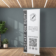 Logo Notaire Personnalisé Moderne Événement QR