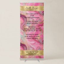Marbre rose et huile d'or de luxe