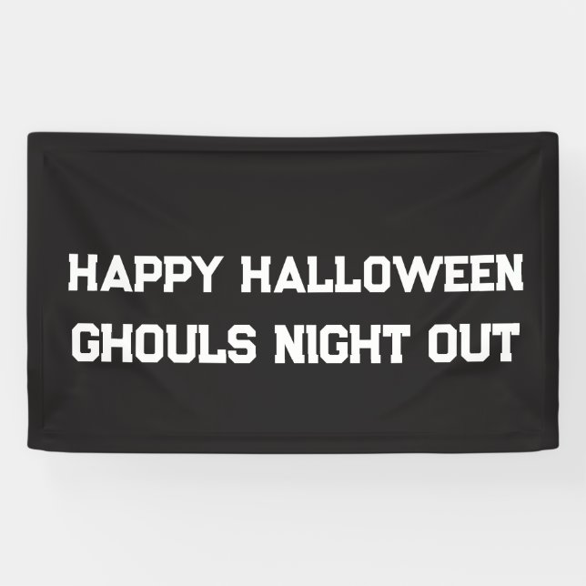 BANDEROLE SORTIE DE NUIT DES GHOULS D'HALLOWEEN SU (Horizontal)