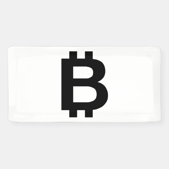 Banderole Vinyle 2x1 Bitcoin B Gras (Horizontal)