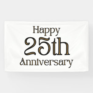 Banderole vinyle 3x5 pour 25e anniversaire