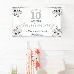 Banderoles 10e anniversaire de Mariage encourage à 10 ans de