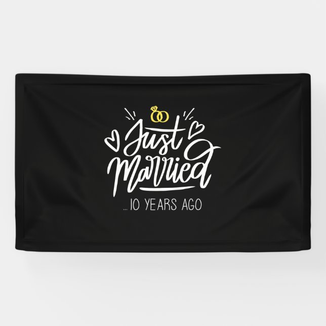 Banderoles 10e anniversaire du Mariage (Horizontal)
