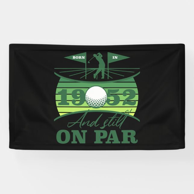 Banderoles 1952 70e anniversaire de golf Lover (Horizontal)