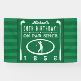 Banderoles 1959 60e anniversaire pour les golfeurs