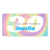 1990 Iridescente Rainbow 30th Birthday Party