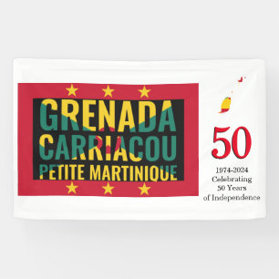 Banderoles 2024 GRENADA - 50e anniversaire de l'indépendance