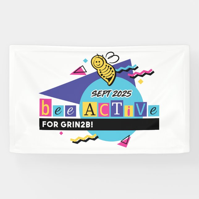 Banderoles 2025 Bee Active for GRIN2B banner (Horizontal)