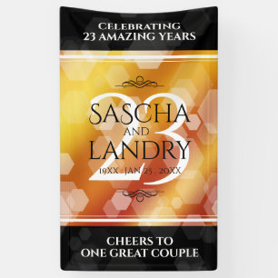 Banderoles 23e anniversaire de Mariage de Topaz impérial