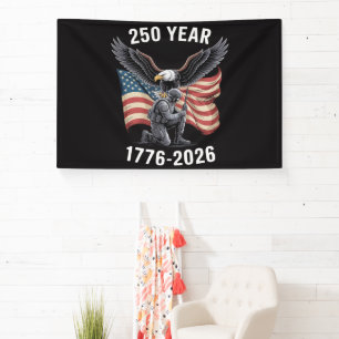Banderoles 250 Ans 250e Anniversaire États-Unis 4 Juillet