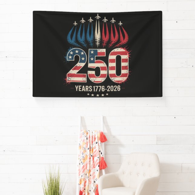 Banderoles 250 Ans Anniversaire Amérique (Insitu)