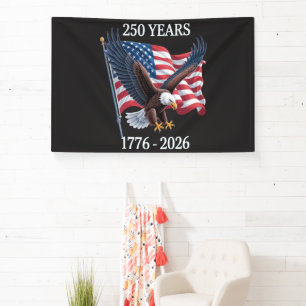Banderoles 250 Ans Anniversaire Drapeau Américain Usa 1776-20