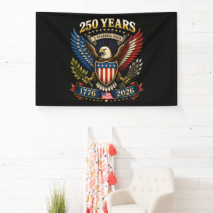 Banderoles 250 Ans d'Amérique 1776 2026 250e Anniversaire