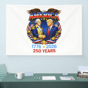 Banderoles 250 Ans d'Amérique Anniversaire 250ème