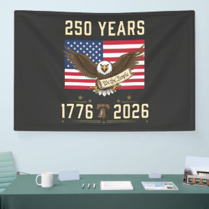 Banderoles 250 Ans d'Héritage Américain 1776 2026