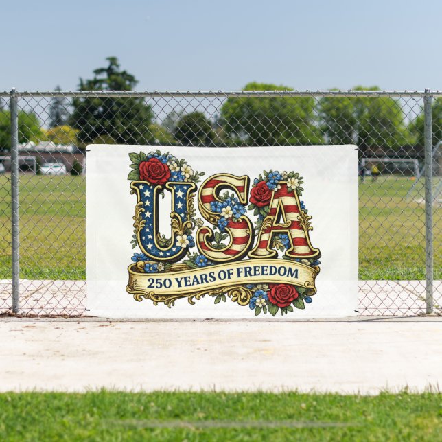 Banderoles 250e anniversaire des États-Unis d'Amérique (Insitu)