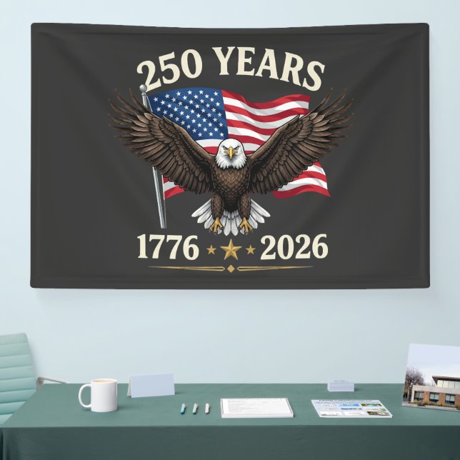 Banderoles 250e anniversaire USA (Salon professionnel)
