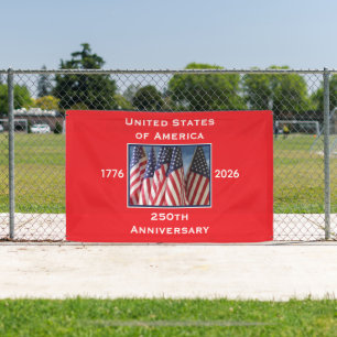 Banderoles 250e anniversaire USA Patriotique