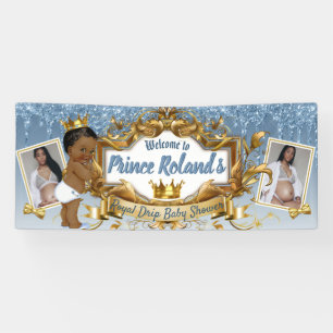 Banderoles 2 photos Prince royal africain Parties scintill
